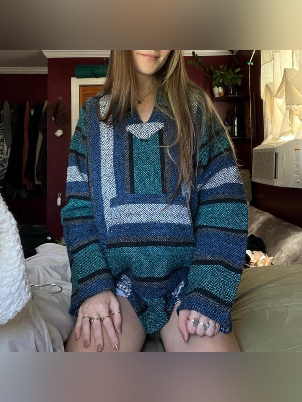 Blue/Teal Baja Hoodie
